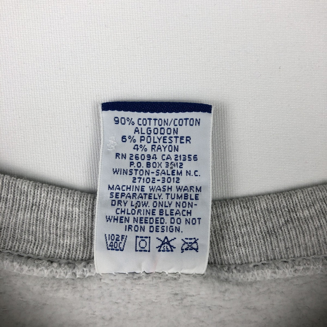 90'S Champion Harvard University Triple Print College Sweatshirt, Made in USA, Men's XL (approx.) Vintage cotton gray type Vintage Second Hand