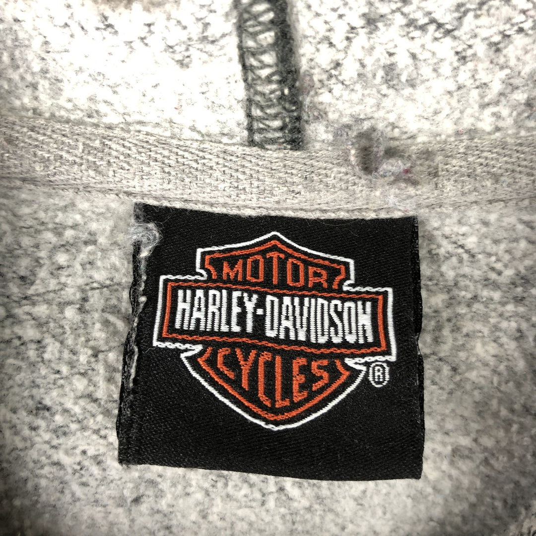 Harley-Davidson Advertising Pullover Hoodie, Men's Size L unclear Charcoal Vintage Second Hand
