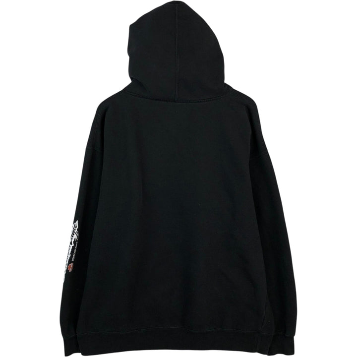 Harley-Davidson Advertising Pullover Hoodie, Men's XXL cotton black type Vintage Second Hand