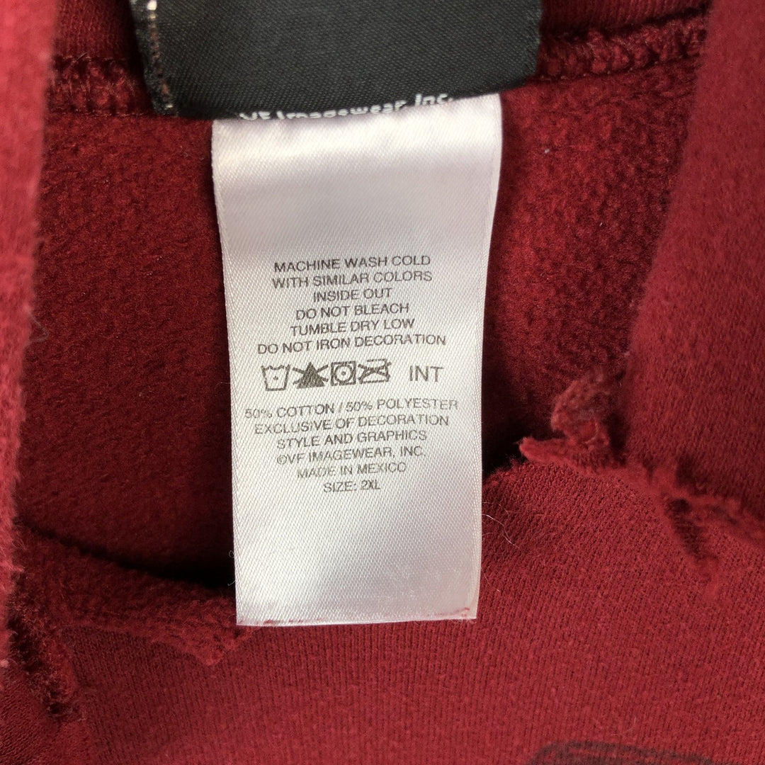Harley-Davidson Advertising Pullover Hoodie, Men's XXL cotton red type reddish brown Vintage Second Hand