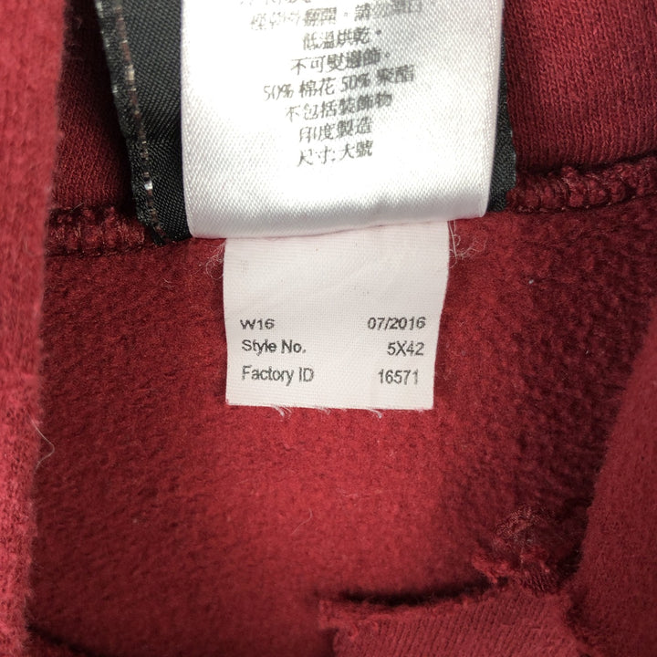 Harley-Davidson Advertising Pullover Hoodie, Men's XXL cotton red type reddish brown Vintage Second Hand
