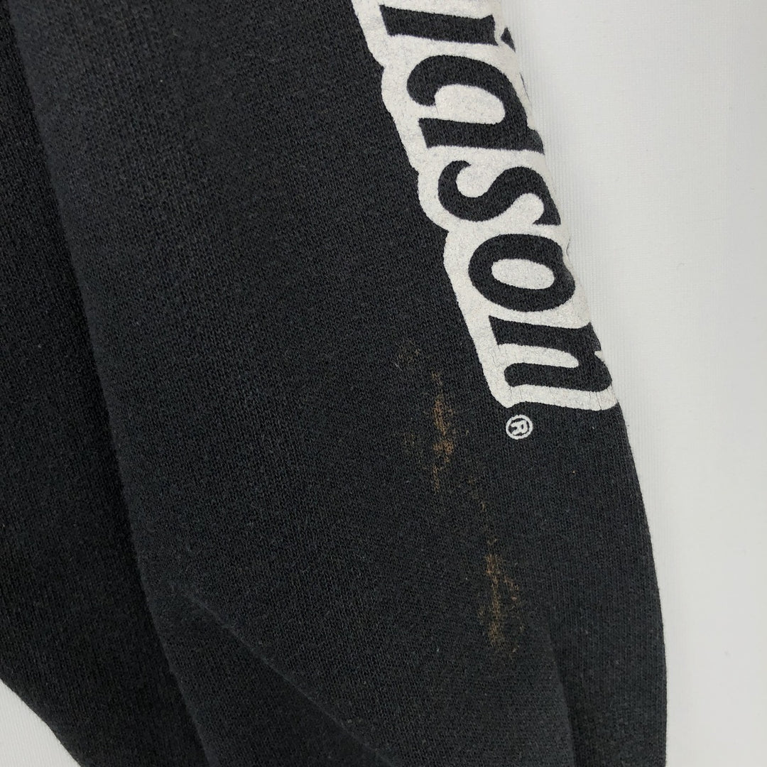 BASSETT-WALKER Harley-Davidson Advertising Sweat Pullover Hoodie, Made in USA, Men's Size XL (approx.) unclear black type Vintage Second Hand