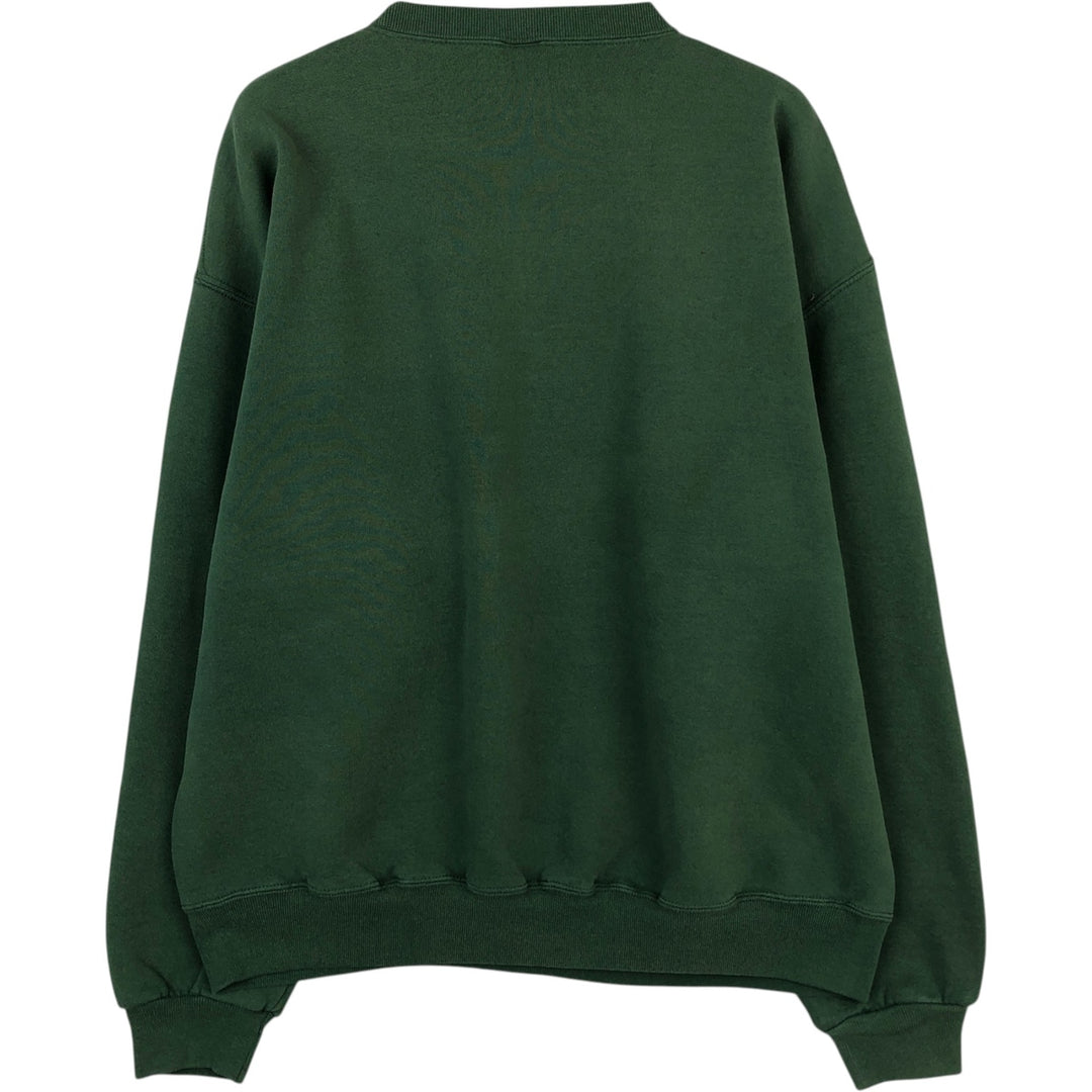 Vintage 90'S Russell ATHLETIC college sweatshirt, size XL, men's cotton green type Vintage Second Hand
