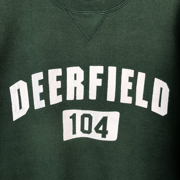 Vintage 90'S Russell ATHLETIC college sweatshirt, size XL, men's cotton green type Vintage Second Hand