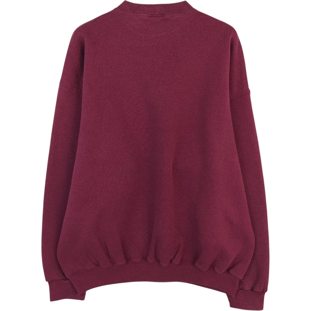 90'S Tultex College Sweatshirt, Men's Size XL (Equivalent), Vintage cotton Red type red-purple Vintage Second Hand
