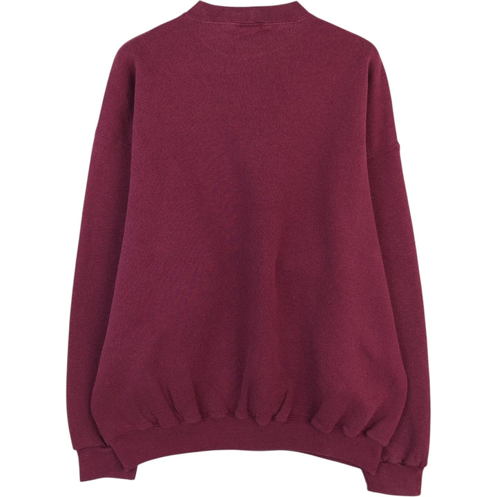 90'S Tultex College Sweatshirt, Men's Size XL (Equivalent), Vintage cotton Red type red-purple Vintage Second Hand
