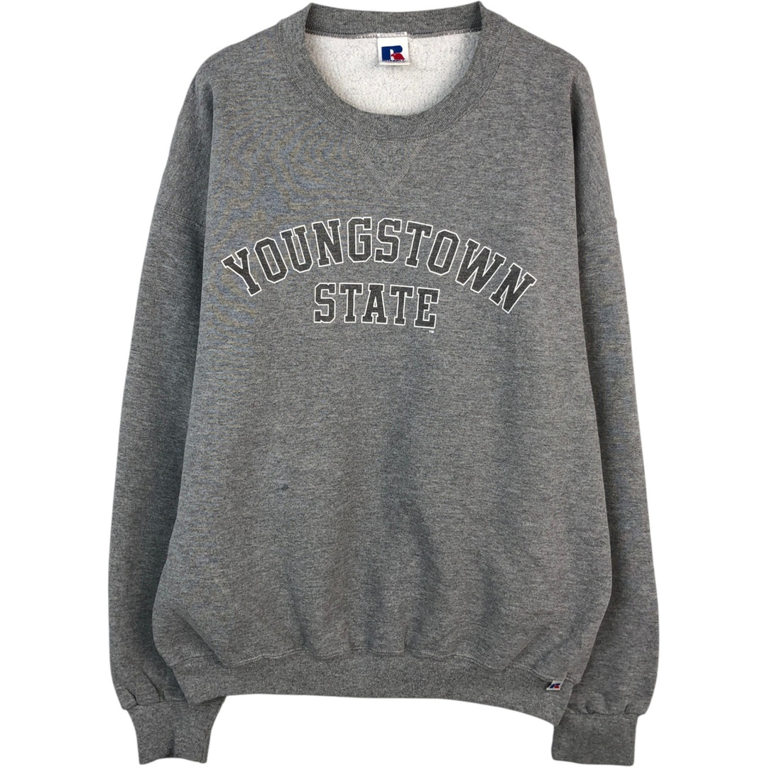 Vintage 90'S Russell ATHLETIC college sweatshirt, size XL, men's polyester gray type Vintage Second Hand