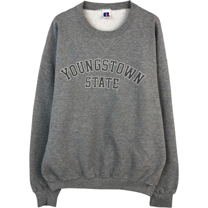 Vintage 90'S Russell ATHLETIC college sweatshirt, size XL, men's polyester gray type Vintage Second Hand