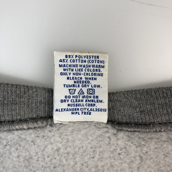 Vintage 90'S Russell ATHLETIC college sweatshirt, size XL, men's polyester gray type Vintage Second Hand