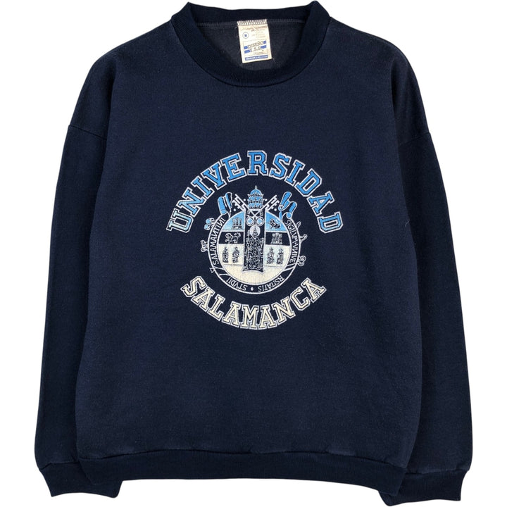 DISENO TSS SOUVENIR EXCLUSIVO Triple Print College Sweatshirt (Men's Size M) cotton navy blue type Vintage Second Hand