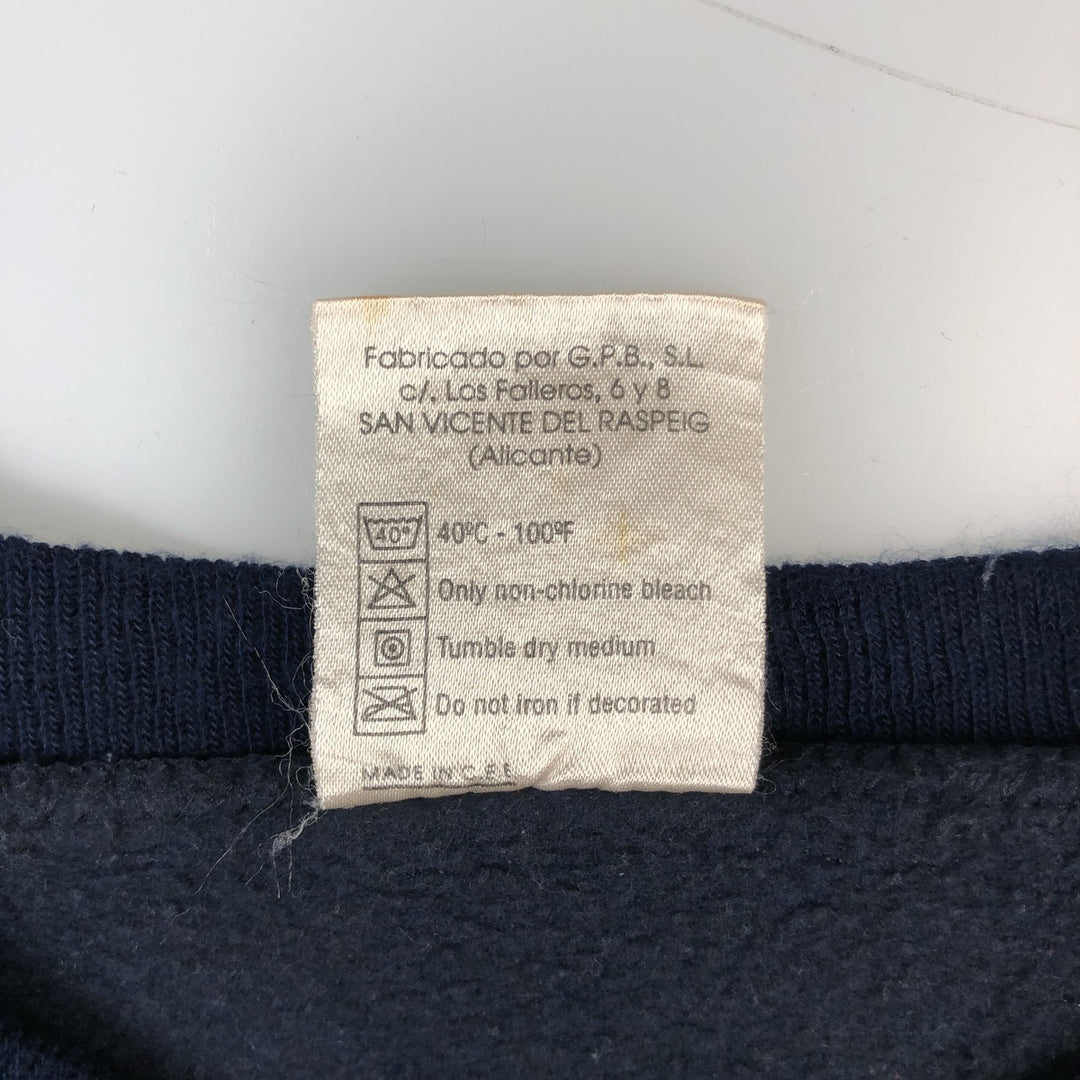 DISENO TSS SOUVENIR EXCLUSIVO Triple Print College Sweatshirt (Men's Size M) cotton navy blue type Vintage Second Hand