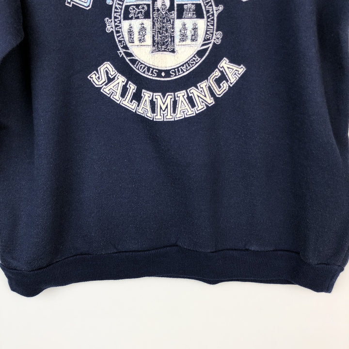 DISENO TSS SOUVENIR EXCLUSIVO Triple Print College Sweatshirt (Men's Size M) cotton navy blue type Vintage Second Hand