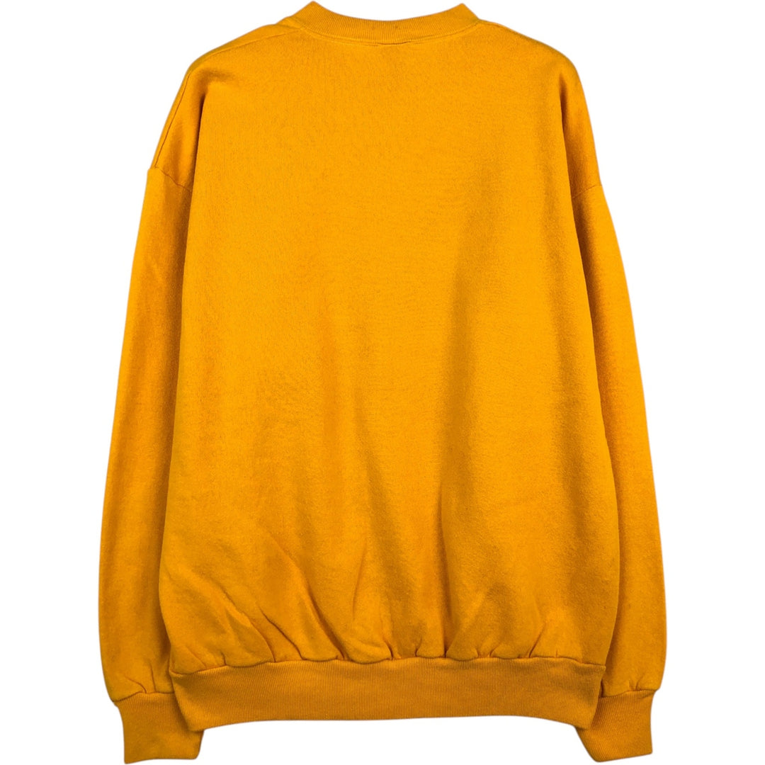 90'S Jerzees Eagle Pattern College Sweatshirt, Made in USA, Men's XL (approx.), Vintage cotton yellow type Vintage Second Hand