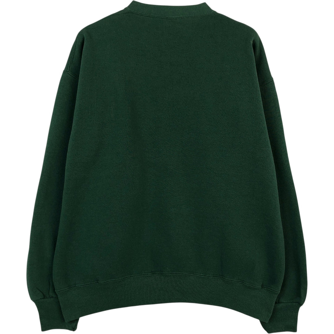 Swingster MICHIGAN STATE Michigan State University College Sweatshirt, Made in USA, Men's Size L (approx.), Vintage. cotton green type Vintage Second Hand