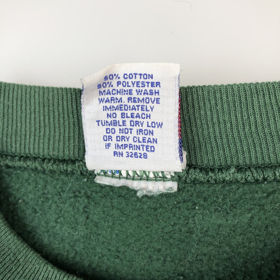 Swingster MICHIGAN STATE Michigan State University College Sweatshirt, Made in USA, Men's Size L (approx.), Vintage. cotton green type Vintage Second Hand