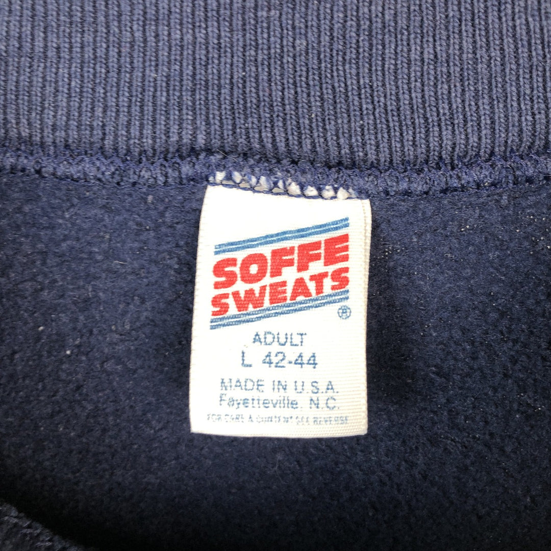 90'S Sophie College Sweatshirt, Made in USA, Men's Size L (approx.), Vintage polyester navy blue type Vintage Second Hand