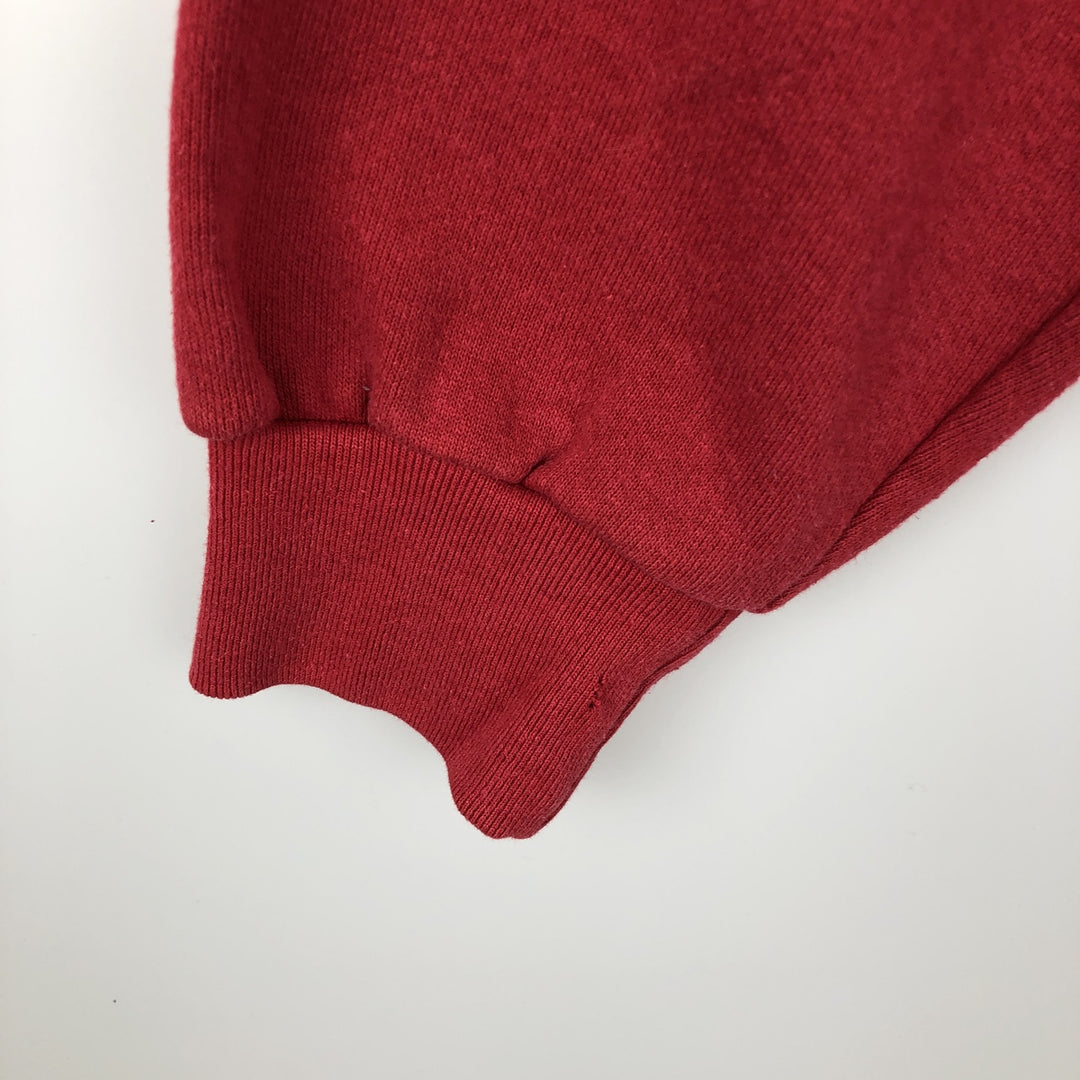 90'S Nutmeg College Sweatshirt, Made in USA, Men's Size L (approx.), Vintage unclear red type Vintage Second Hand