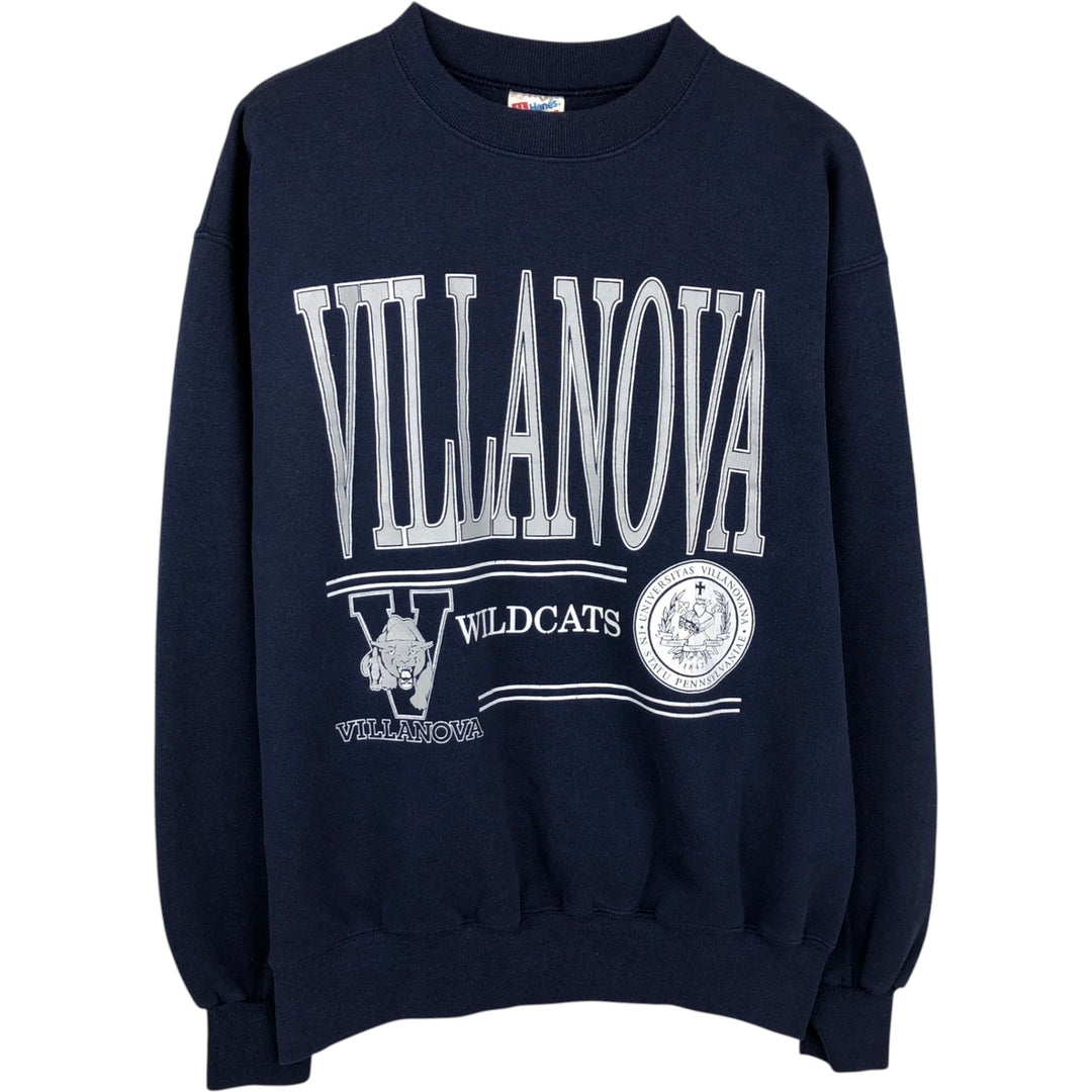 90s-00'S Hanes ACTIVEWEAR College Sweatshirt, Made in USA, Men's XL equivalent. cotton navy blue type Vintage Second Hand