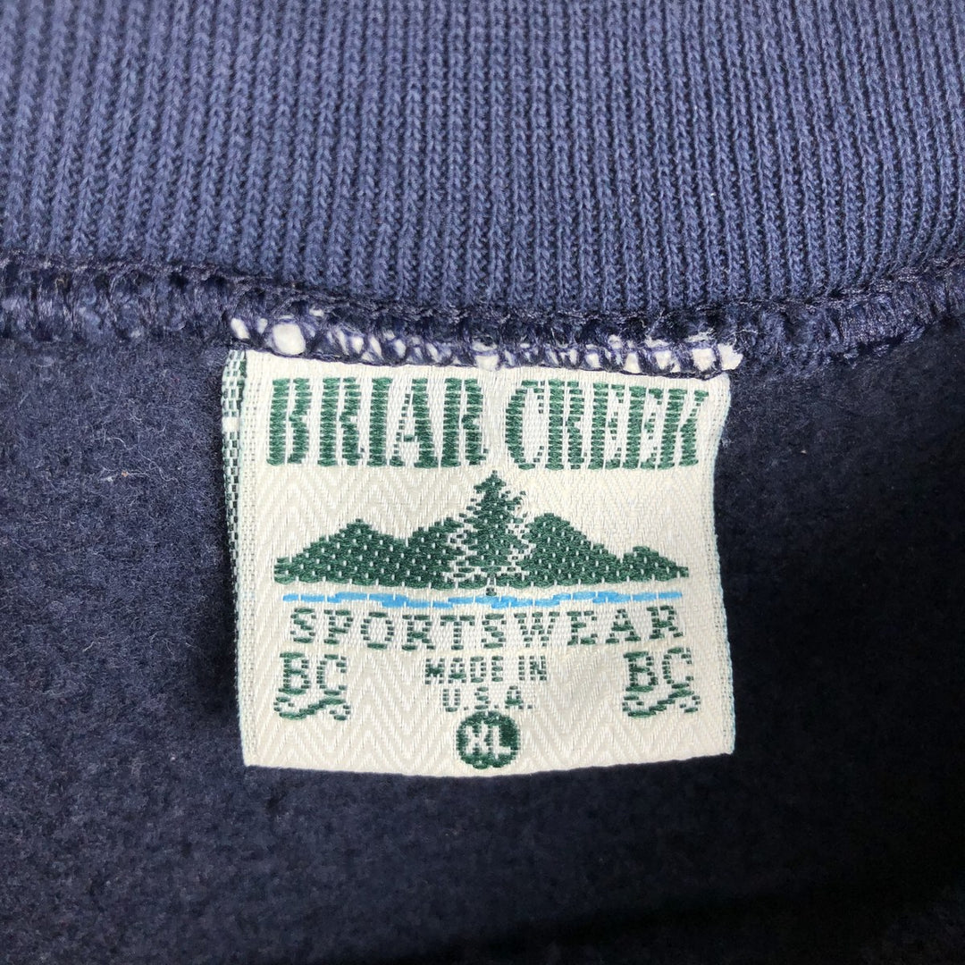 BRIAR CREEK PENN STATE Pennsylvania State University College Sweatshirt, Made in USA, Size XL cotton navy blue type Vintage Second Hand