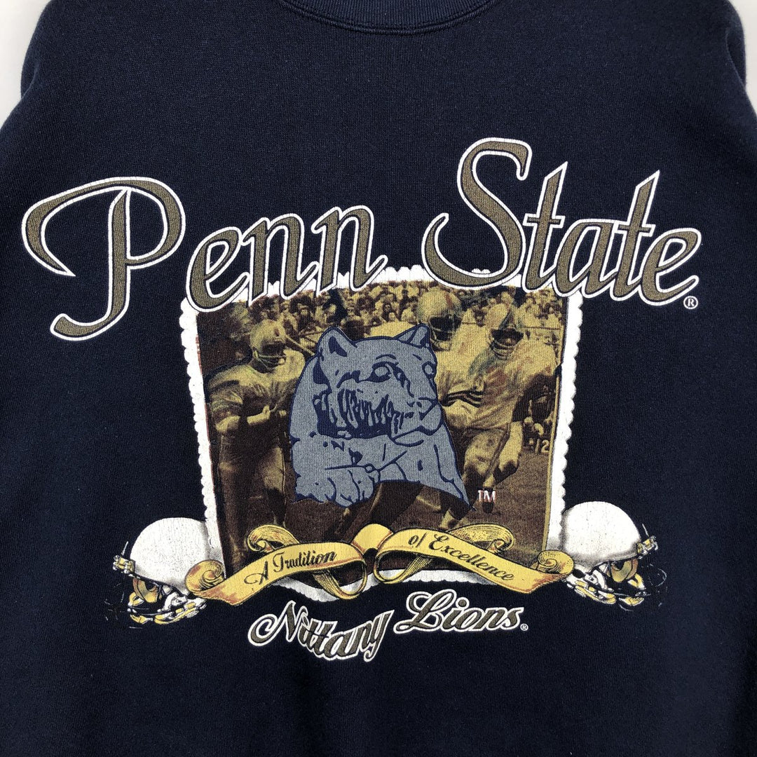 BRIAR CREEK PENN STATE Pennsylvania State University College Sweatshirt, Made in USA, Size XL cotton navy blue type Vintage Second Hand
