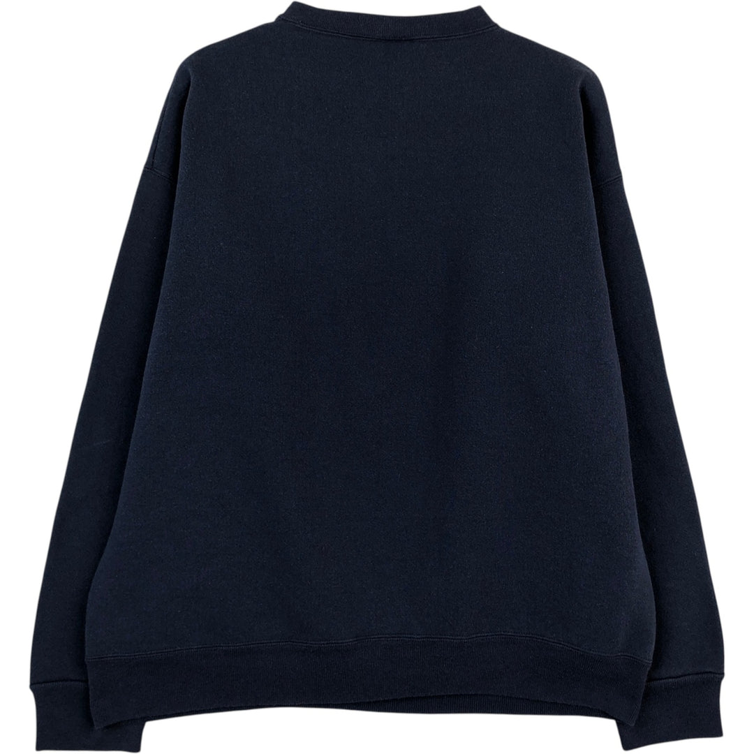 80s-90'S LOGO 7 INC NOTRE DAME University of Notre Dame College Sweatshirt, Men's Size L (approx.), Vintage unclear navy blue type Vintage Second Hand