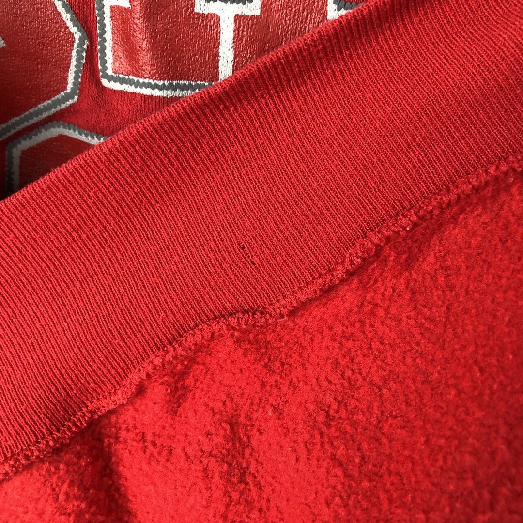 90'S TNT Ohio State University Triple Print College Sweatshirt, Made in USA, Men's XL (approx.) Vintage cotton red type Vintage Second Hand