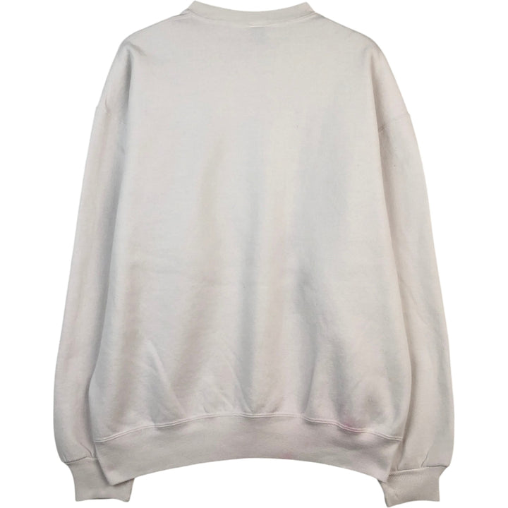 90'S Russell College Sweatshirt, Made in USA, Men's XL, Vintage cotton white type Vintage Second Hand