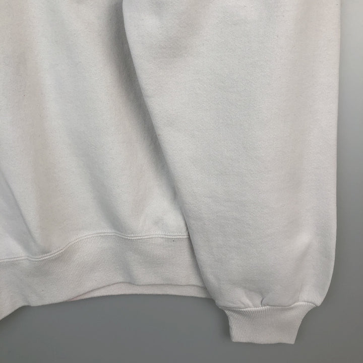 90'S Russell College Sweatshirt, Made in USA, Men's XL, Vintage cotton white type Vintage Second Hand