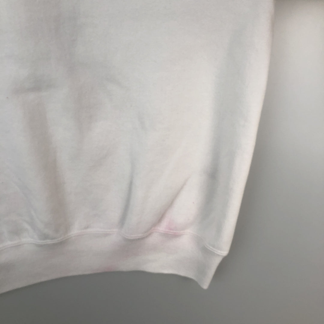 90'S Russell College Sweatshirt, Made in USA, Men's XL, Vintage cotton white type Vintage Second Hand
