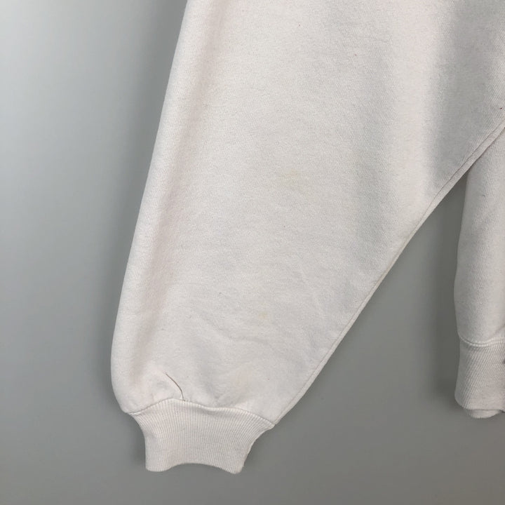90'S Russell College Sweatshirt, Made in USA, Men's XL, Vintage cotton white type Vintage Second Hand
