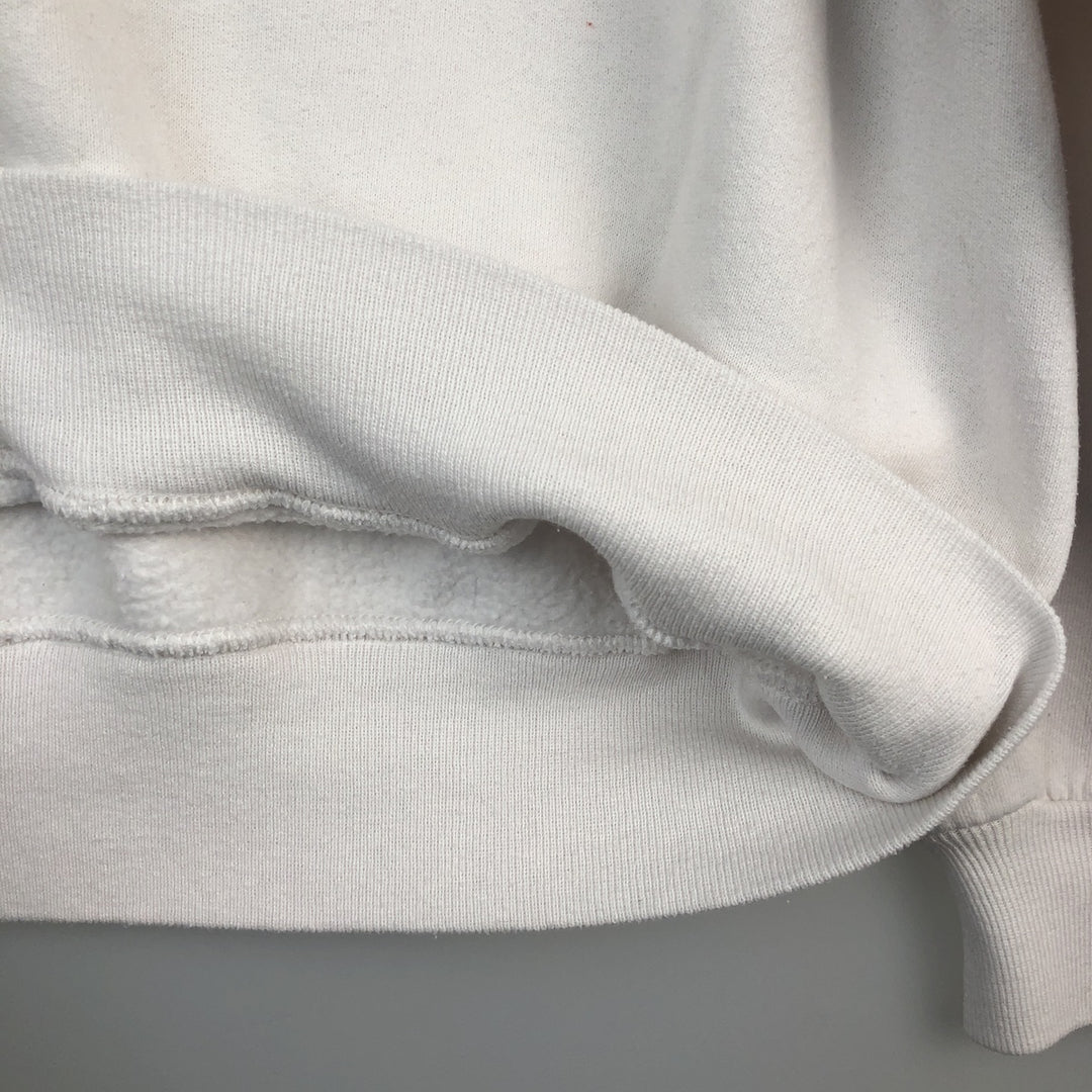 90'S Russell College Sweatshirt, Made in USA, Men's XL, Vintage cotton white type Vintage Second Hand
