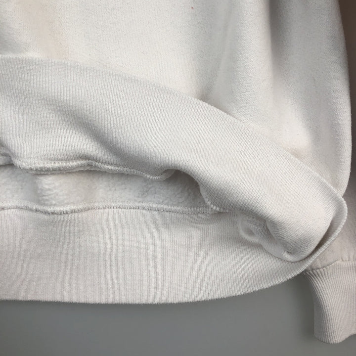 90'S Russell College Sweatshirt, Made in USA, Men's XL, Vintage cotton white type Vintage Second Hand