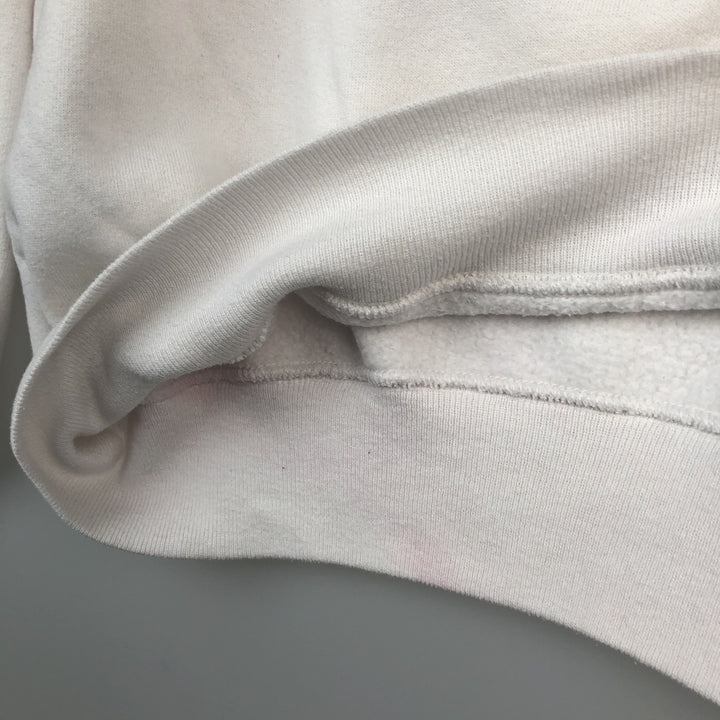 90'S Russell College Sweatshirt, Made in USA, Men's XL, Vintage cotton white type Vintage Second Hand