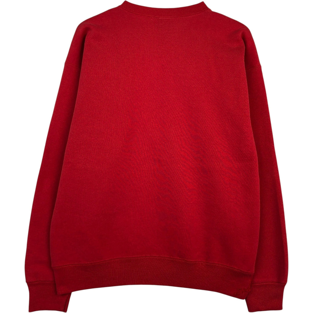 Vintage 90'S Jansport college sweatshirt, made in the USA, size L, men's polyester red type Vintage Second Hand
