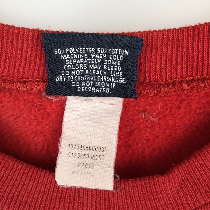Vintage 90'S Jansport college sweatshirt, made in the USA, size L, men's polyester red type Vintage Second Hand