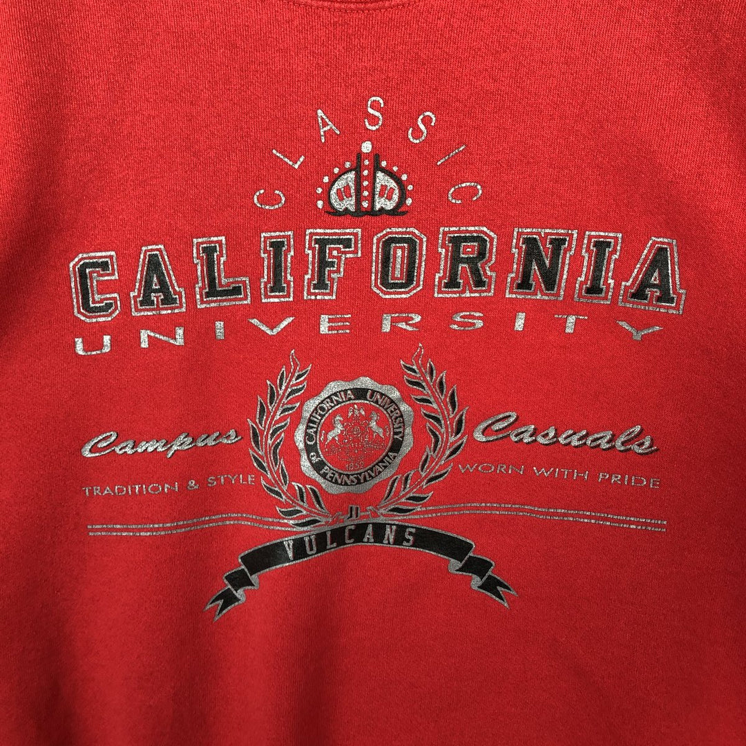 Vintage 90'S Jansport college sweatshirt, made in the USA, size L, men's polyester red type Vintage Second Hand