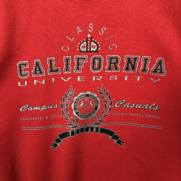 Vintage 90'S Jansport college sweatshirt, made in the USA, size L, men's polyester red type Vintage Second Hand