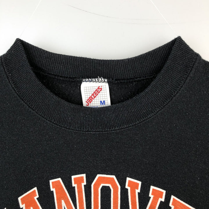 90'S Jerzees Triple Print College Sweatshirt, Made in USA, Men's Size M (Equivalent), Vintage cotton black type Vintage Second Hand