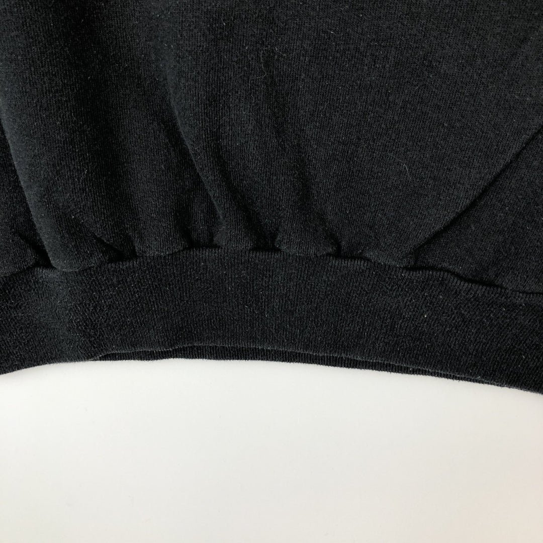 90'S Jerzees Triple Print College Sweatshirt, Made in USA, Men's Size M (Equivalent), Vintage cotton black type Vintage Second Hand