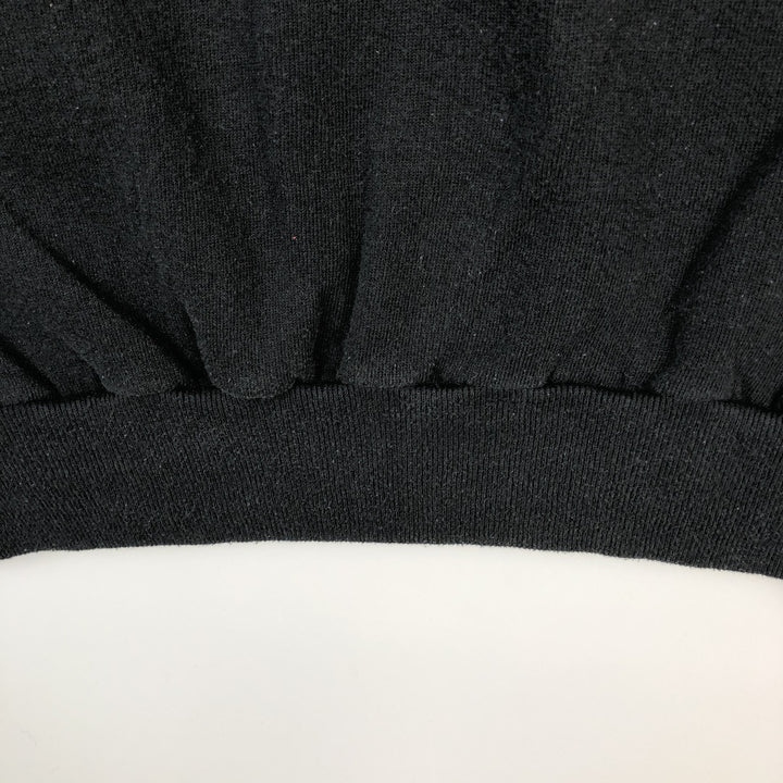 90'S Jerzees Triple Print College Sweatshirt, Made in USA, Men's Size M (Equivalent), Vintage cotton black type Vintage Second Hand