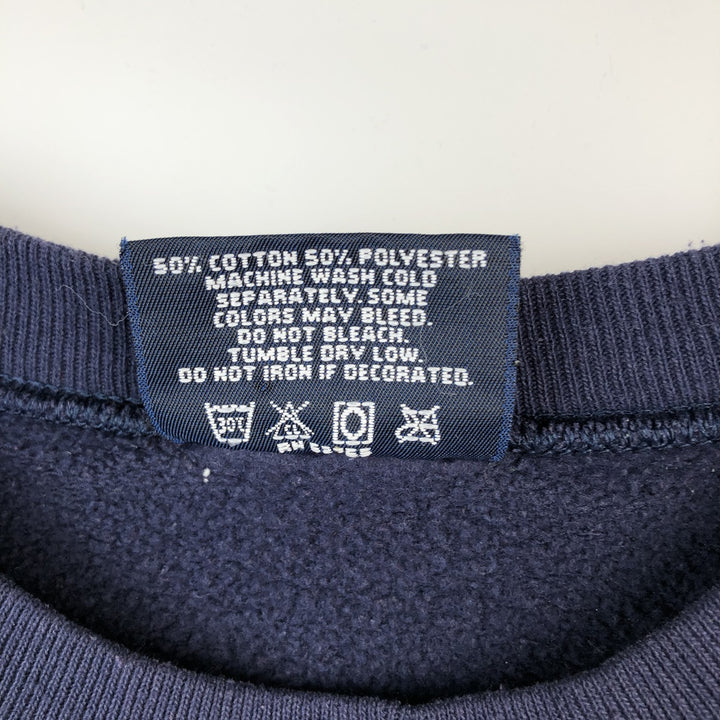 Vintage 90'S Jansport college sweatshirt, made in the USA, size L, men's cotton navy blue type Vintage Second Hand