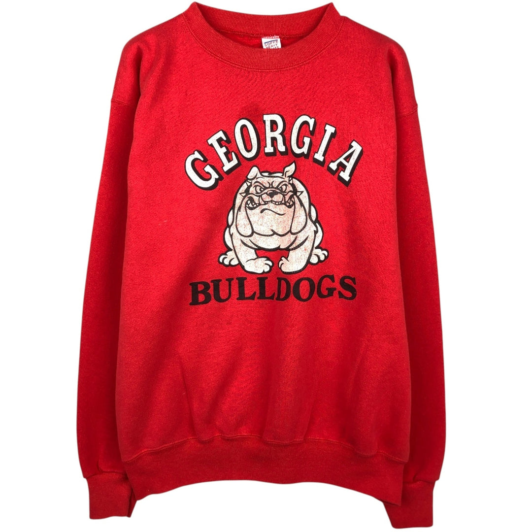 80'S Sophie Soffe Triple Print College Sweatshirt, Made in USA, Men's XL (approx.), Vintage cotton red type Vintage Second Hand