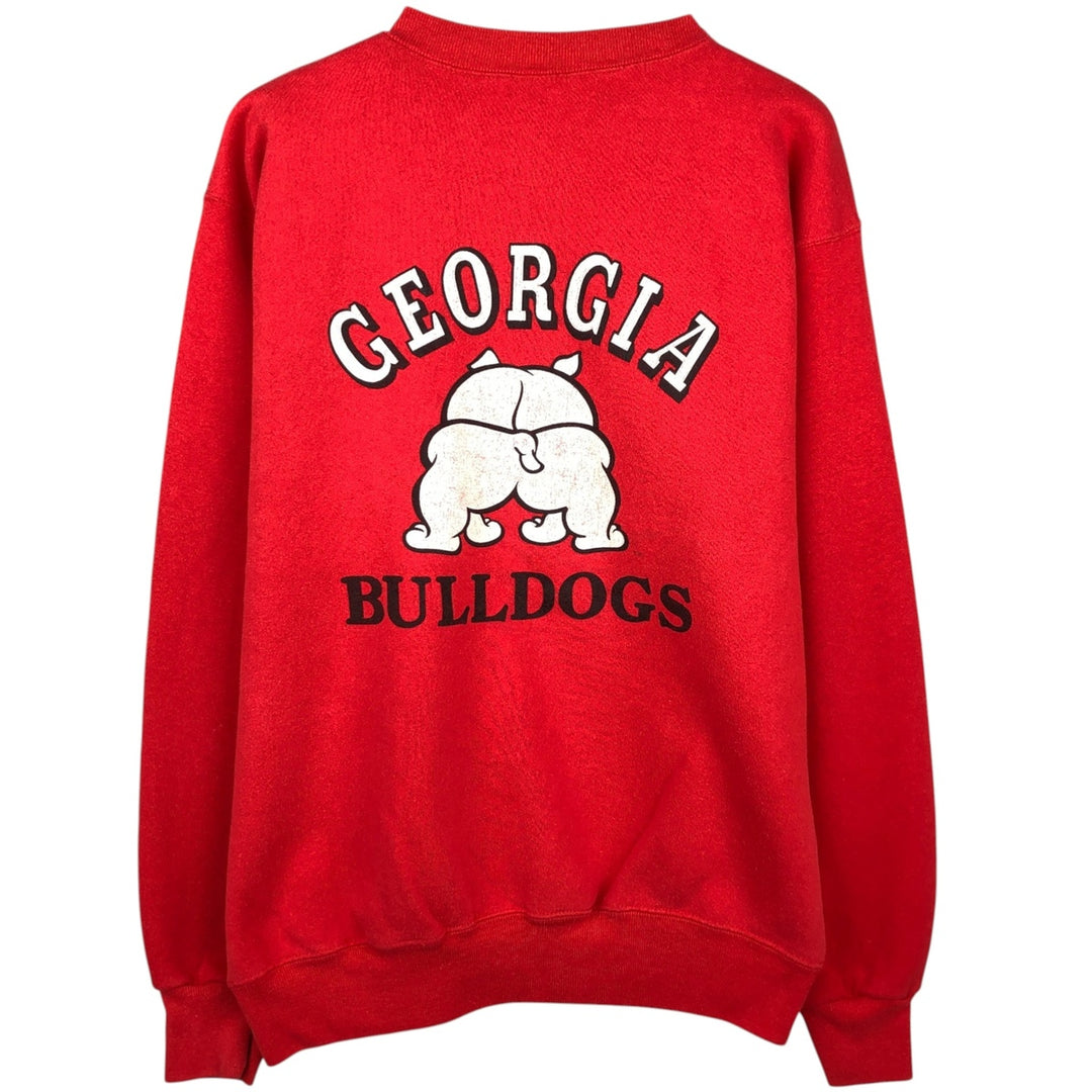 80'S Sophie Soffe Triple Print College Sweatshirt, Made in USA, Men's XL (approx.), Vintage cotton red type Vintage Second Hand
