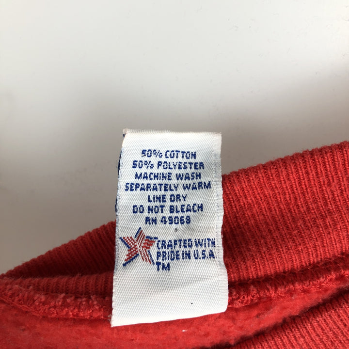 80'S Sophie Soffe Triple Print College Sweatshirt, Made in USA, Men's XL (approx.), Vintage cotton red type Vintage Second Hand