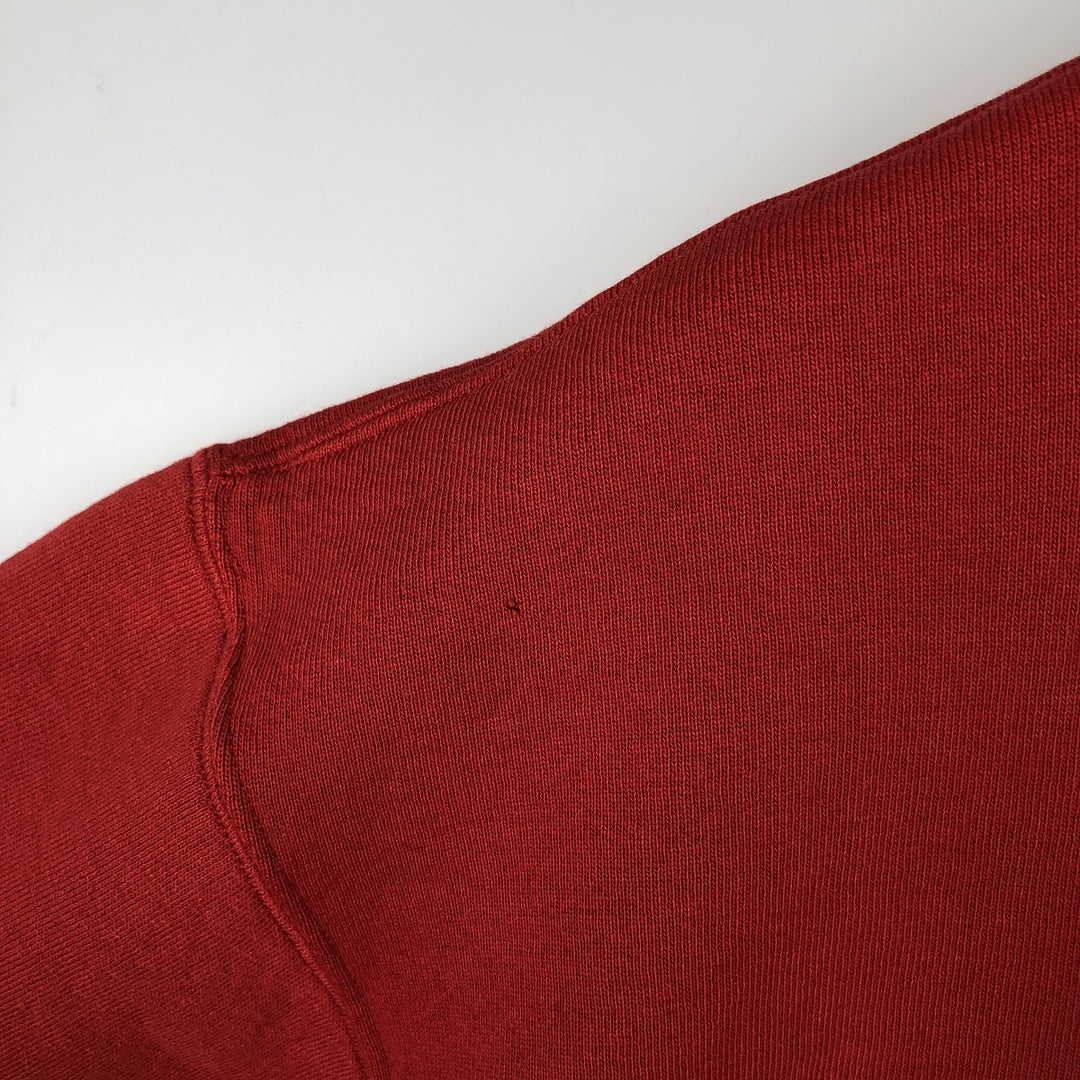 80s-90'S Russell College Sweatshirt, Made in USA, Men's XL, Vintage polyester red type Vintage Second Hand