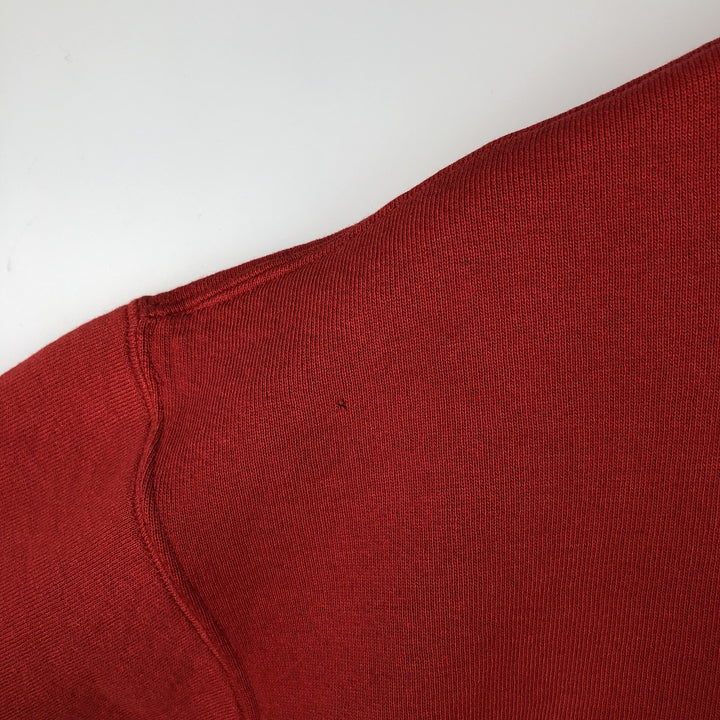 80s-90'S Russell College Sweatshirt, Made in USA, Men's XL, Vintage polyester red type Vintage Second Hand