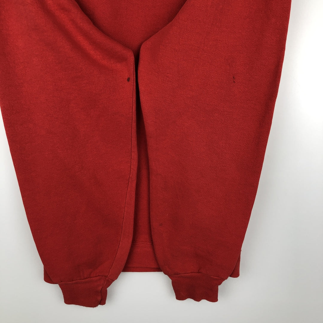 80s-90'S Russell College Sweatshirt, Made in USA, Men's XL, Vintage polyester red type Vintage Second Hand