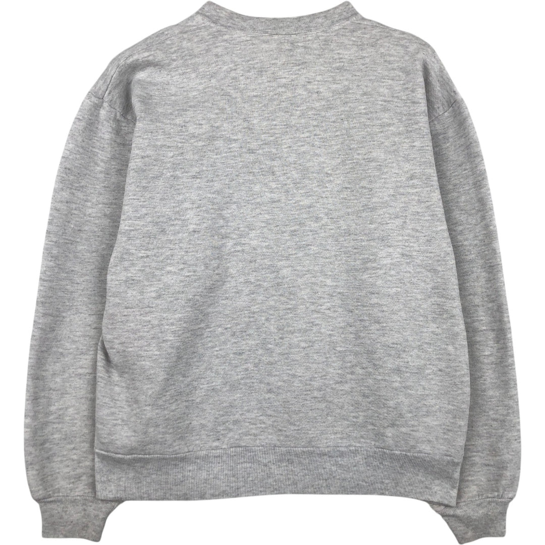 80s-90'S Jerzees College Sweatshirt, Made in USA, Men's Size M (approx.), Vintage cotton gray type Vintage Second Hand