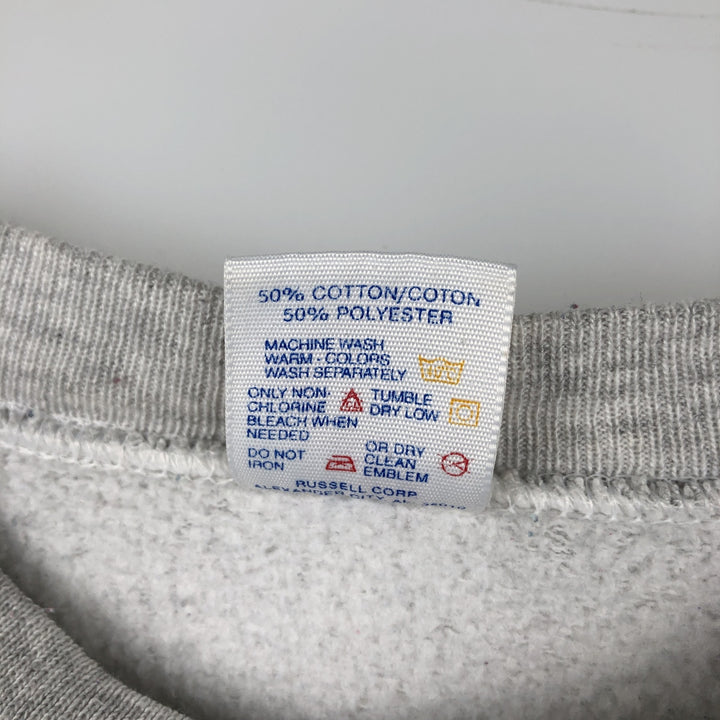 80s-90'S Jerzees College Sweatshirt, Made in USA, Men's Size M (approx.), Vintage cotton gray type Vintage Second Hand