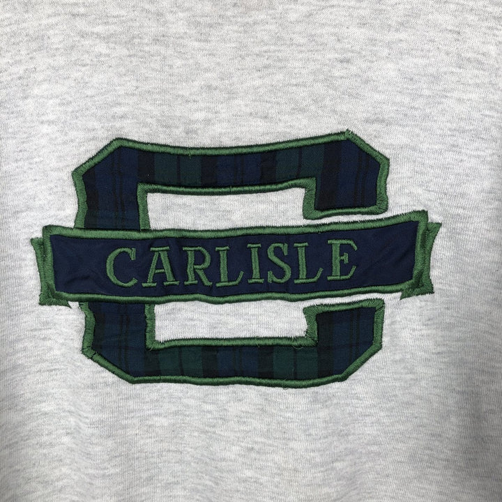 80s-90'S Jerzees College Sweatshirt, Made in USA, Men's Size M (approx.), Vintage cotton gray type Vintage Second Hand
